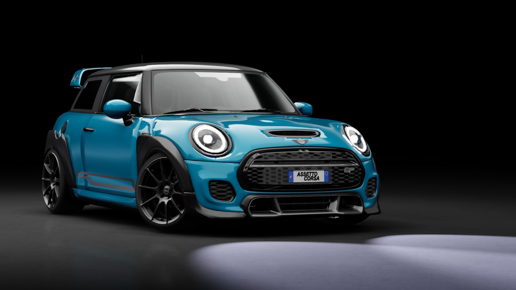 Mini John Cooper Works GP 2020, skin plain_blue