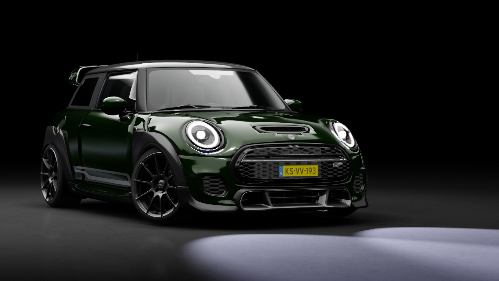 Mini John Cooper Works GP 2020, skin plain_green