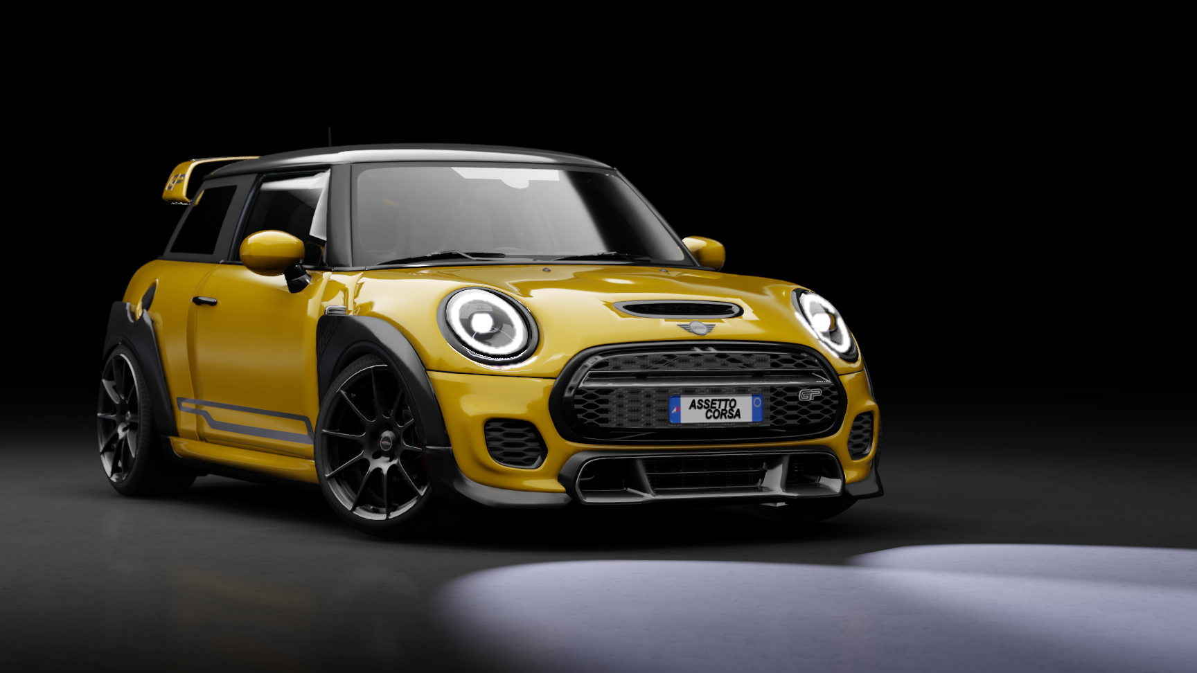 Mini John Cooper Works GP 2020, skin plain_yellow