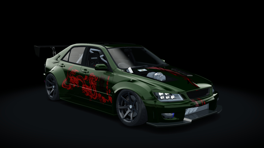 M-Motors Toyota Altezza 2JZ, skin Green Dragon