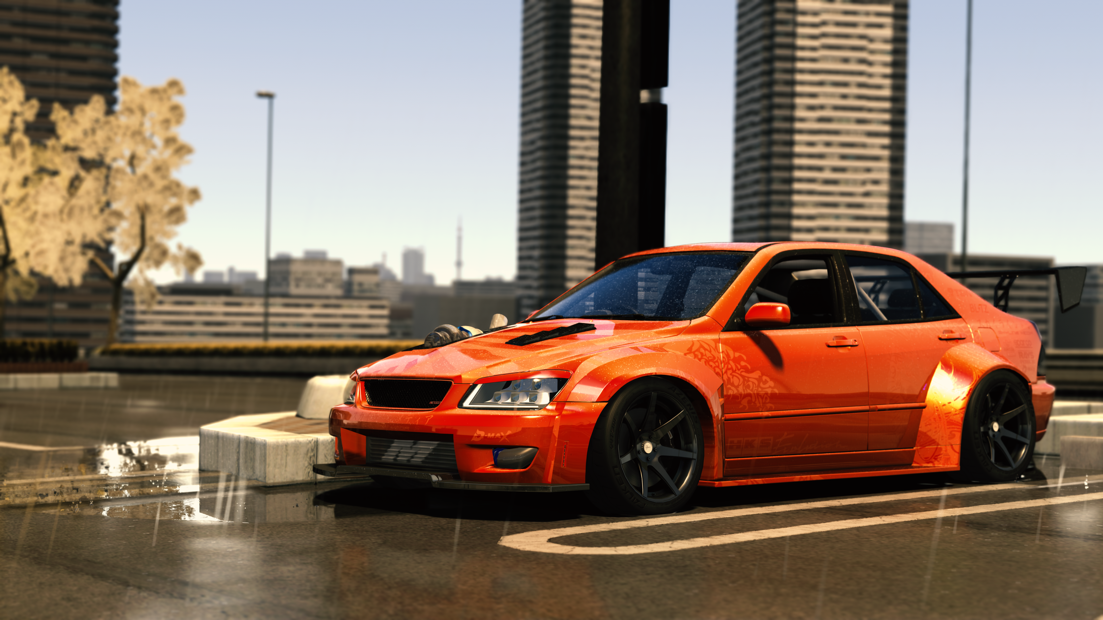 M-Motors Toyota Altezza 2JZ, skin Skyline Media Metallic orange edition