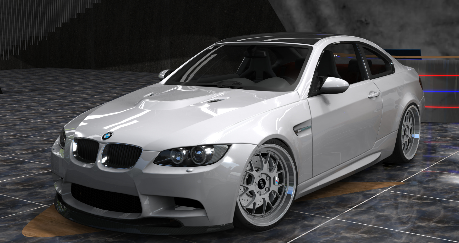 BMW M3 E92 DCT - Procharger, skin Brilliant_White