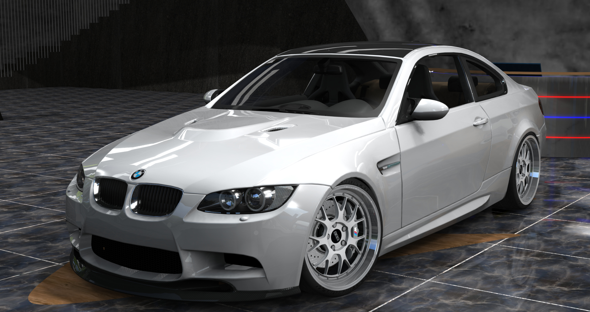 BMW M3 E92 DCT - Procharger, skin Dakar_Yellow