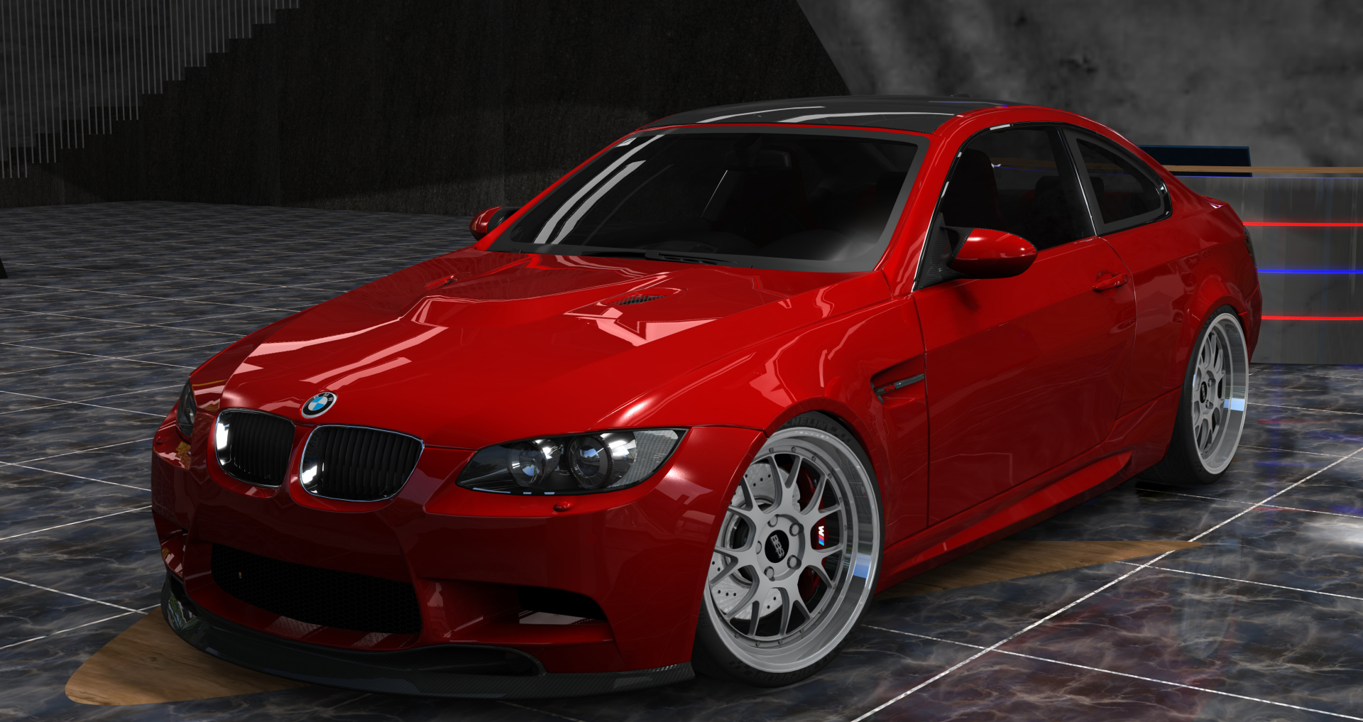 BMW M3 E92 DCT - Procharger, skin Hellrot