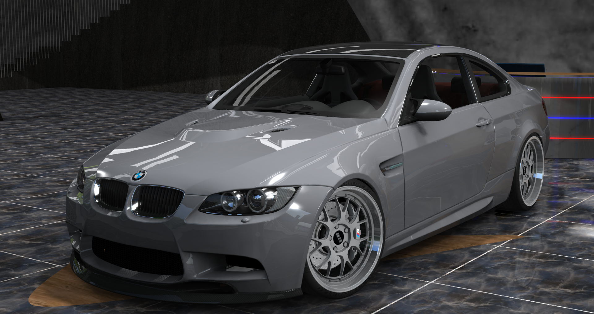 BMW M3 E92 DCT - Procharger, skin Titanium_Silver