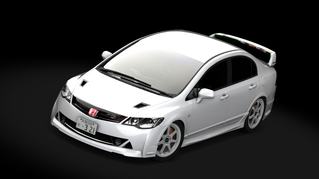 MRN Honda Civic FD2 Mugen RR, skin 01_custom_skin_wrap