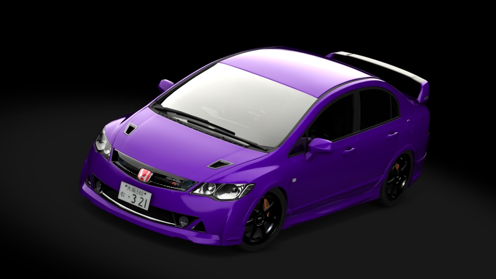 MRN Honda Civic FD2 Mugen RR, skin 02_custom_skin_wrap