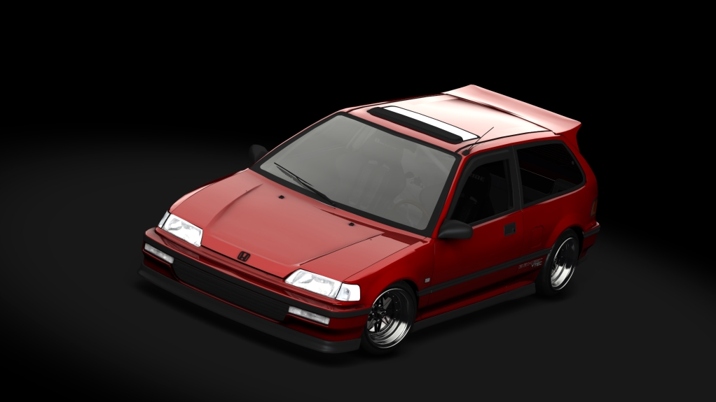 MSR Honda Civic EF9, skin RED