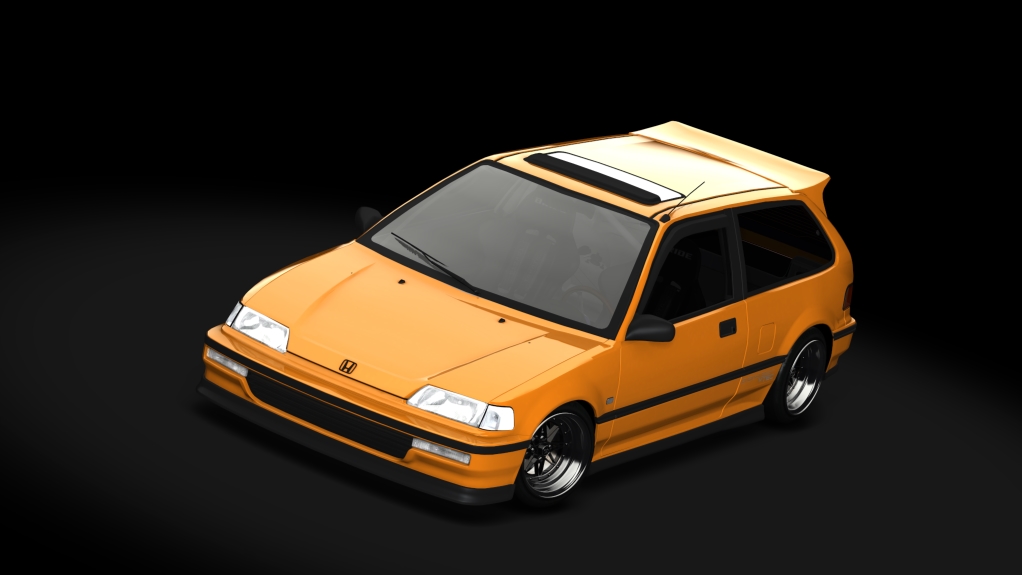 MSR Honda Civic EF9, skin Yellow