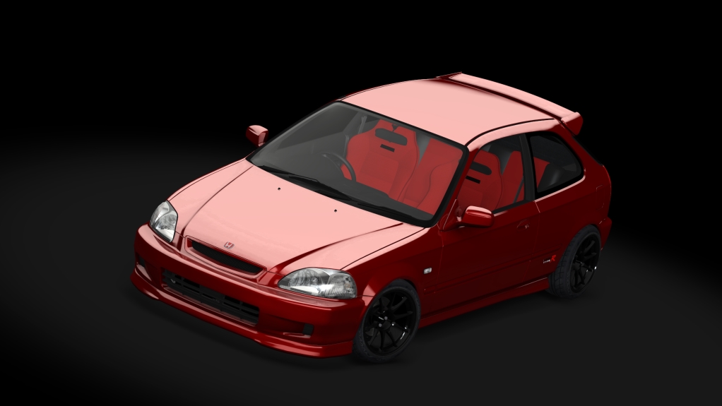 MSR Honda Civic Ek9, skin Dark red