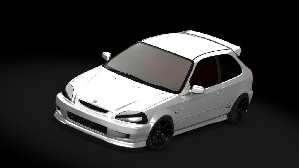 MSR Honda Civic Ek9, skin White and black