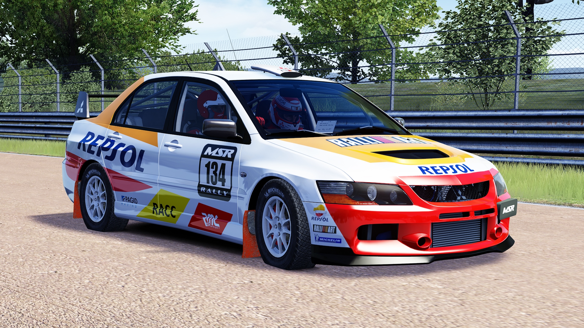 GrN Lancer EVO IX, skin 134 Repsol Gravel