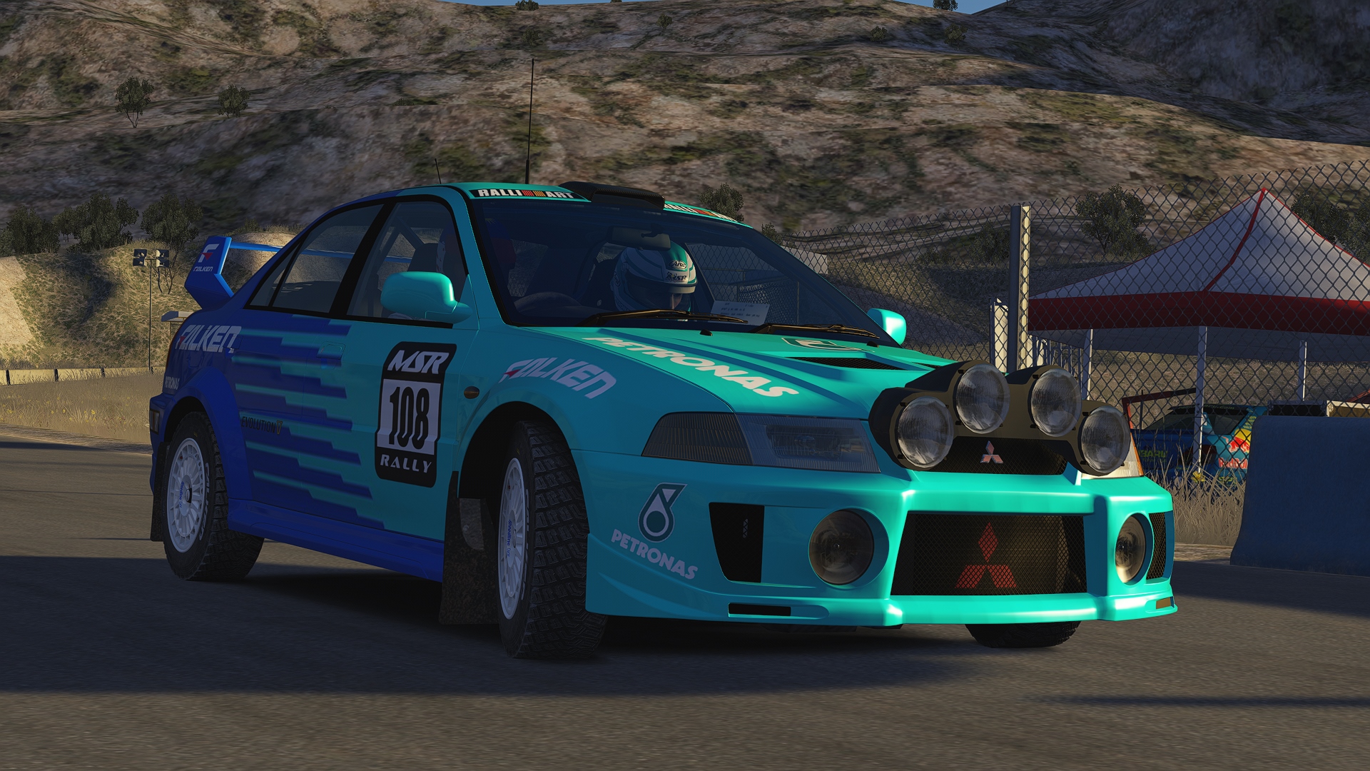 GrN Lancer EVO V, skin 108 Falken Gravel