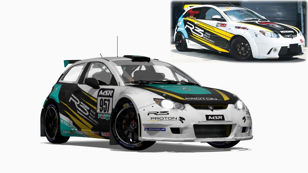 S2000 R3 Satria Neo, skin 957 R3