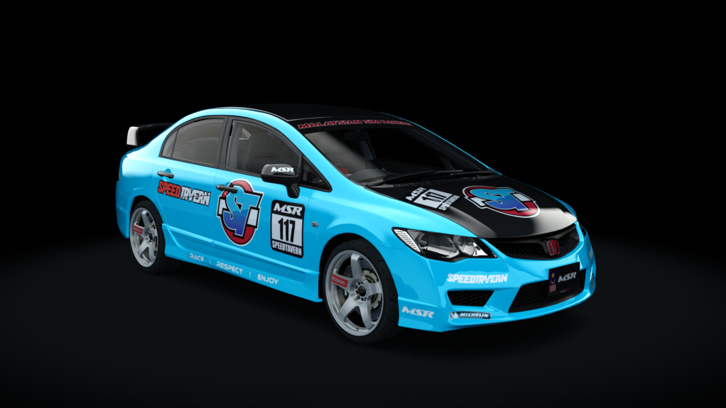 Honda Civic FD2 Turbo, skin SPEEDTAVERN
