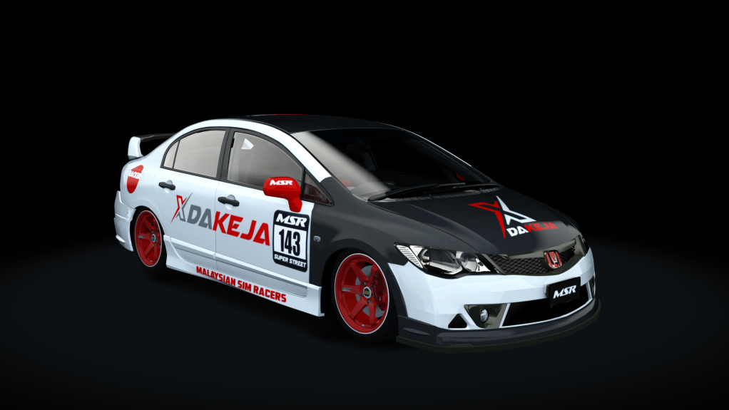 Honda Civic FD Mugen, skin White