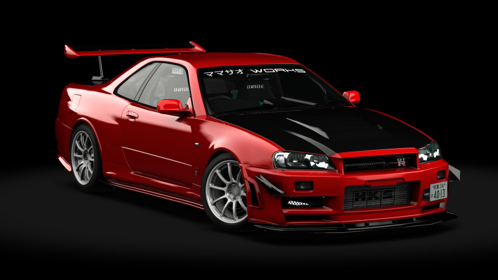 湾岸 Nissan Skyline GT-R BNR34 Mamasao Works Preview Image