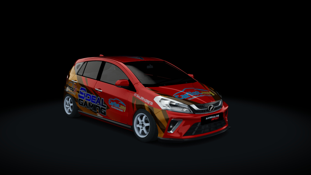 Adrenaline Impact Myvi G3 1600s, skin G3B red