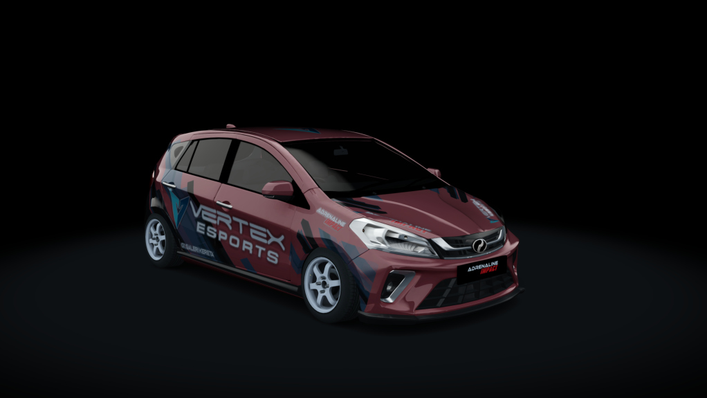 Adrenaline Impact Myvi G3 1600s, skin Lava red