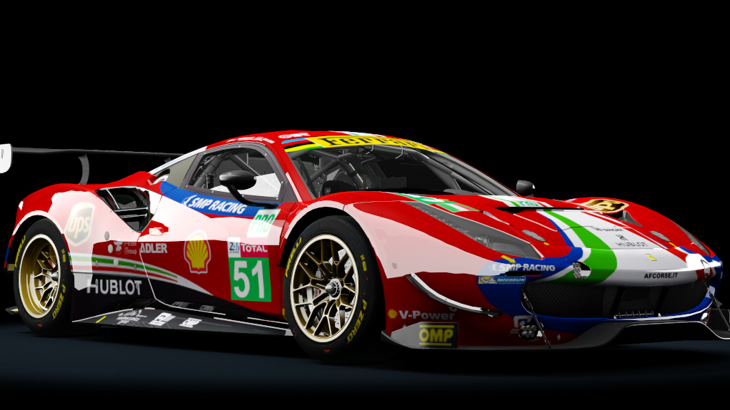 Ferrari 488 GTE, skin 51_AF_LM