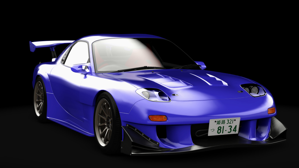 Mazda RX-7 Re amemiya Easy FINAL Spec., skin 03_Neon_Blue