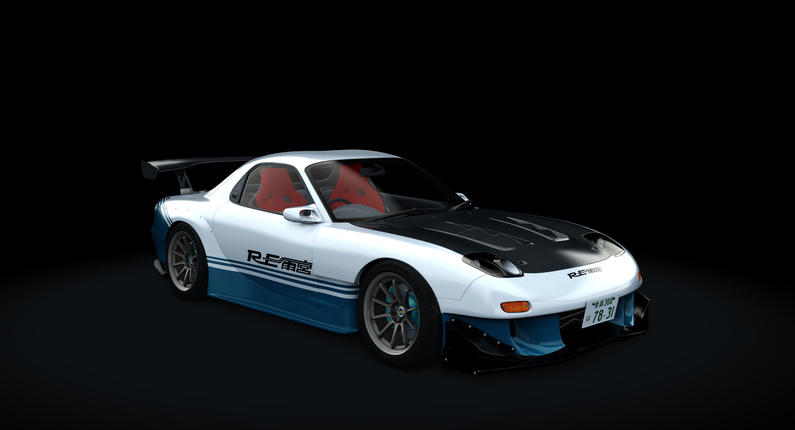 Mazda RX-7 Re amemiya Easy FINAL Spec., skin Custom_White _GTP