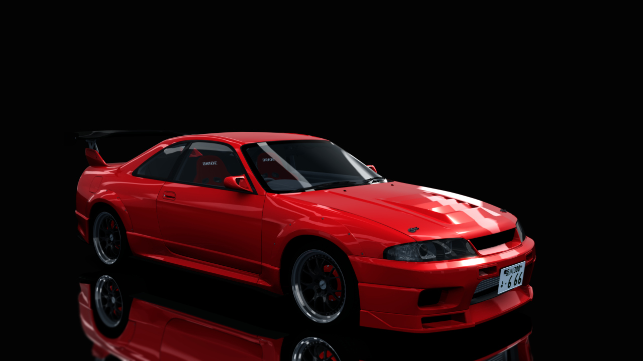 Nissan Skyline GTR R33 (S3 - Wangan), skin Active_Red