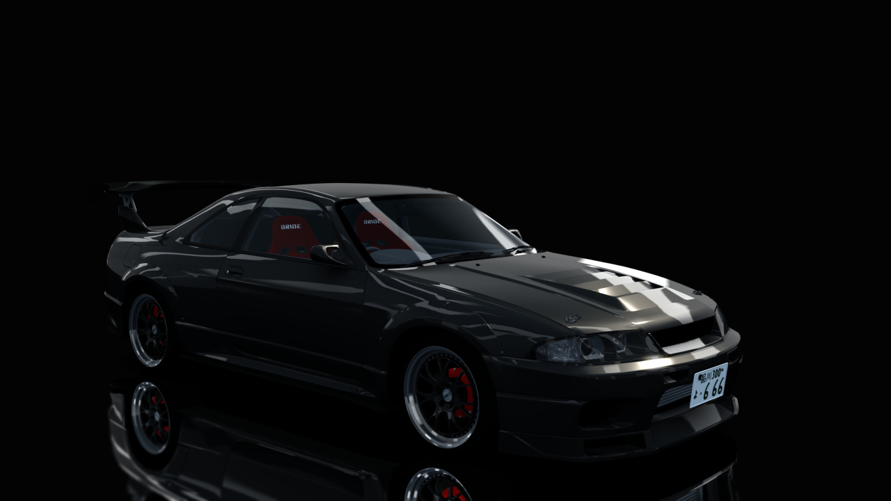 Nissan Skyline GTR R33 (S3 - Wangan), skin Black_Pearl