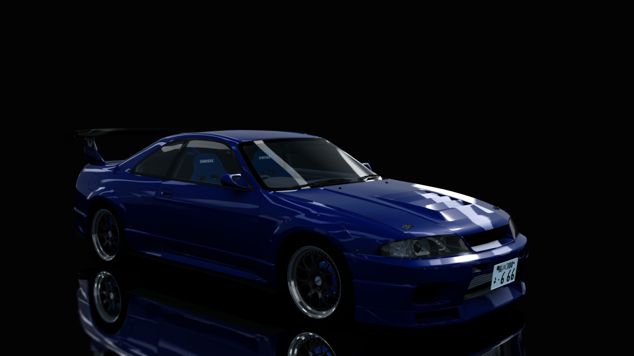 Nissan Skyline GTR R33 (S3 - Wangan), skin Deep_Marine_Blue