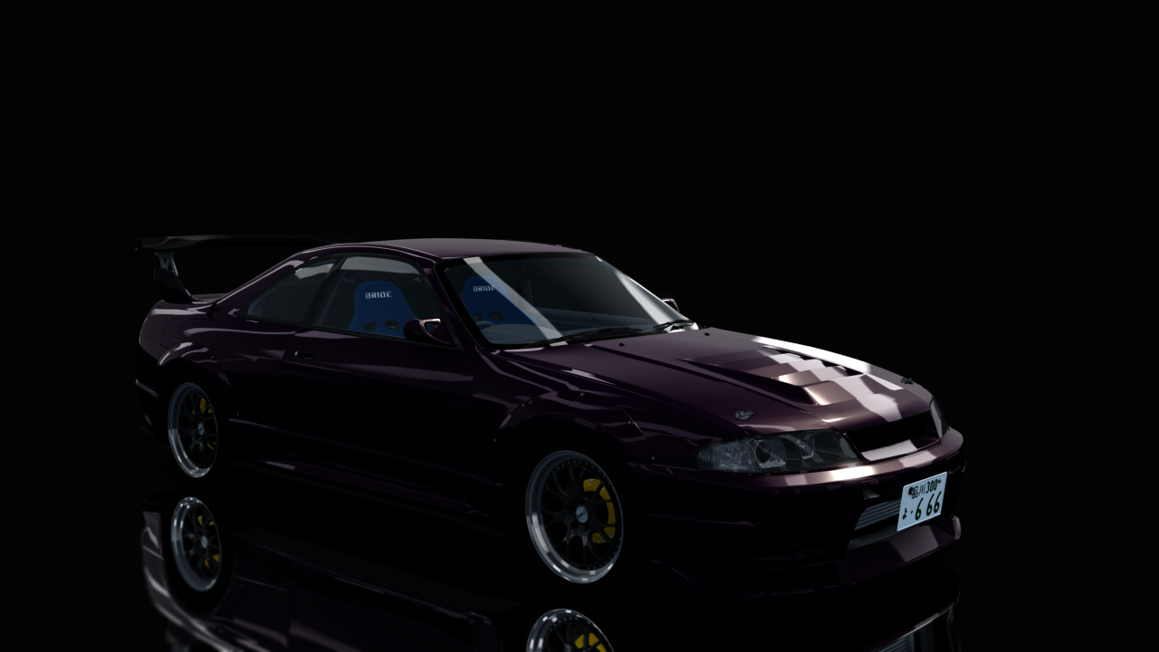 Nissan Skyline GTR R33 (S3 - Wangan), skin Midnight_Purple