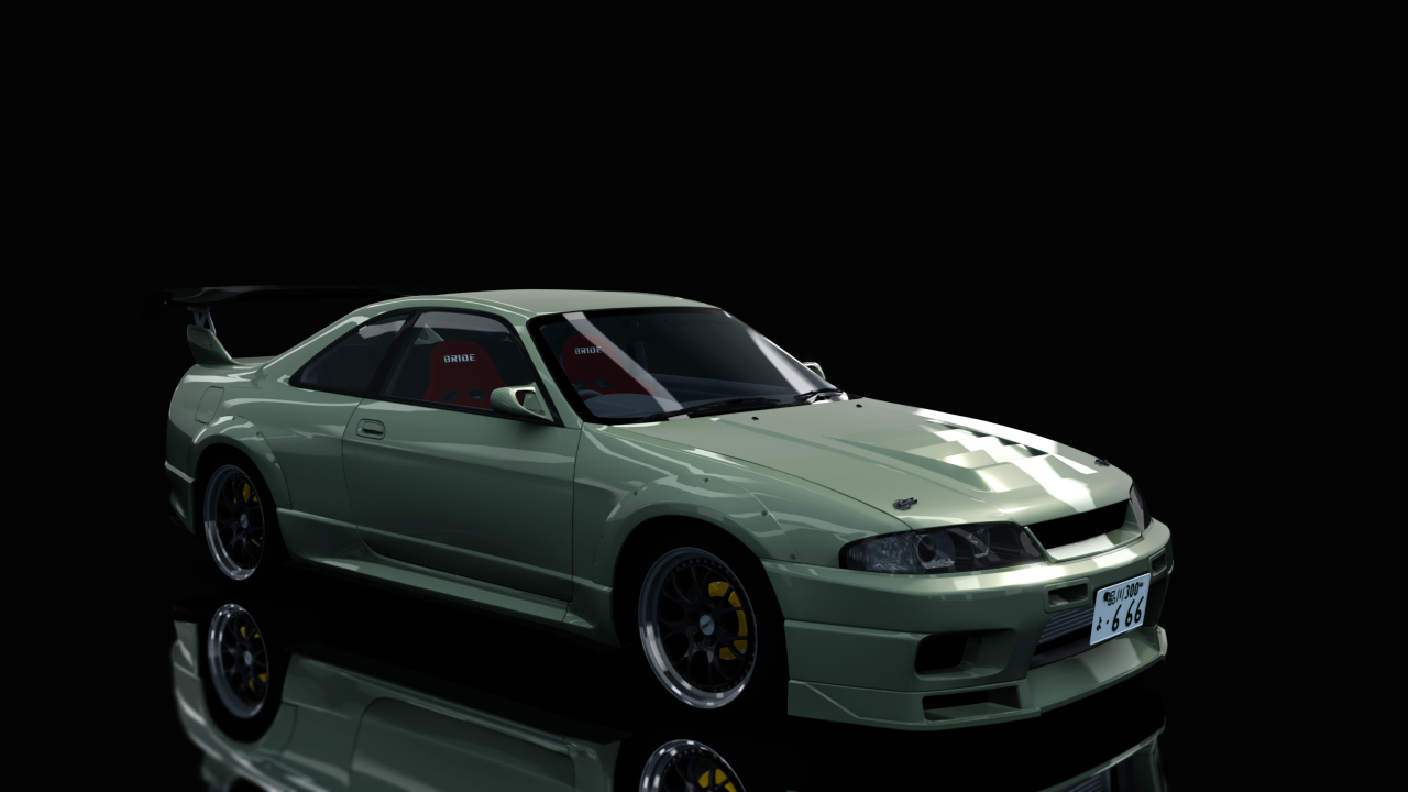 Nissan Skyline GTR R33 (S3 - Wangan), skin Millenium_Jade