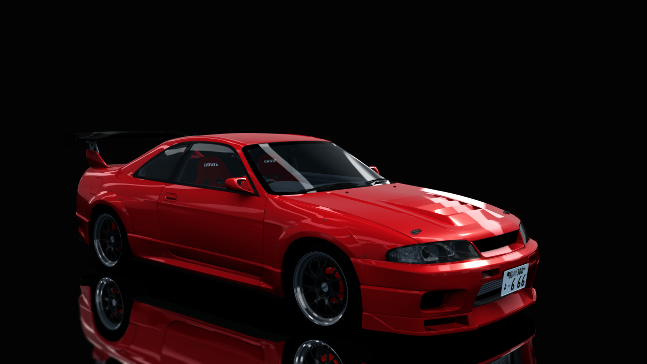 Nissan Skyline GTR R33 (S3 - Wangan), skin Nismo_Red