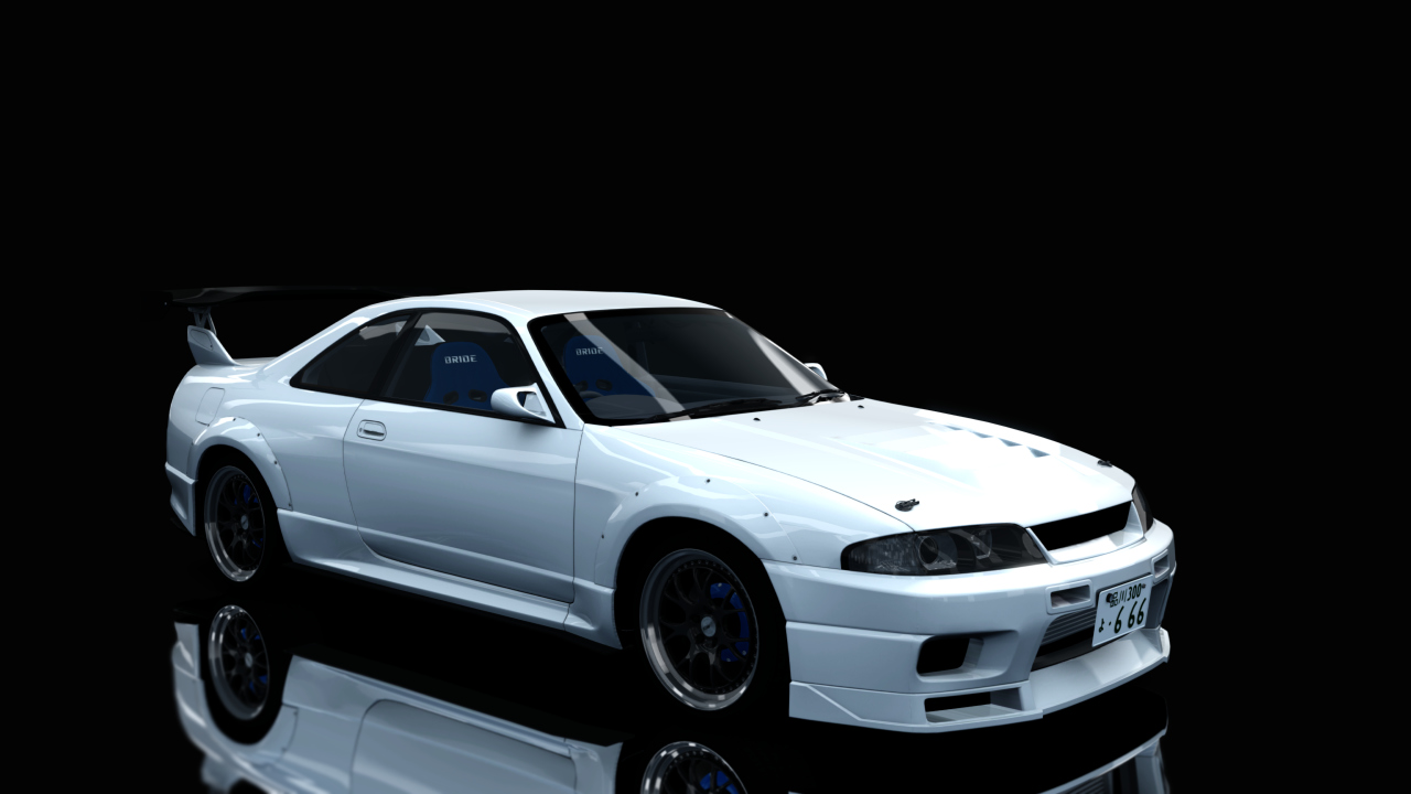 Nissan Skyline GTR R33 (S3 - Wangan), skin White