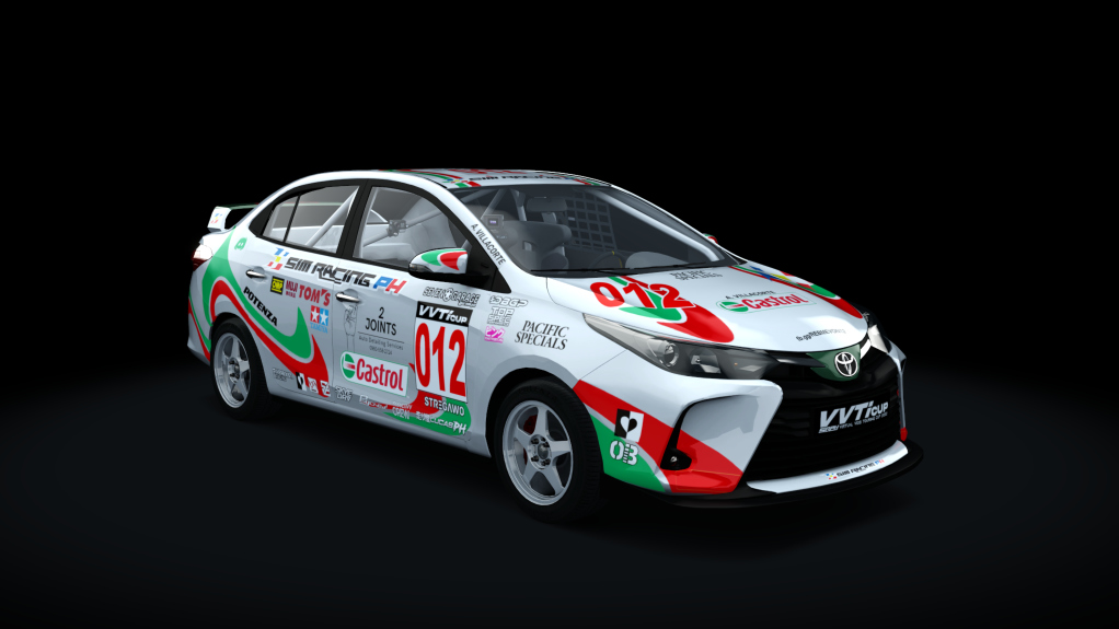 Toyota Vios - SRPH VVT-i Cup 2022, skin #012 A. Villacorte