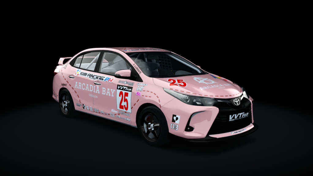 Toyota Vios - SRPH VVT-i Cup 2022, skin #025 V. Llorente