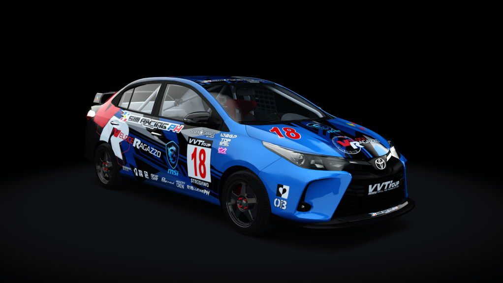 Toyota Vios - SRPH VVT-i Cup 2022, skin #18 J. Nabus