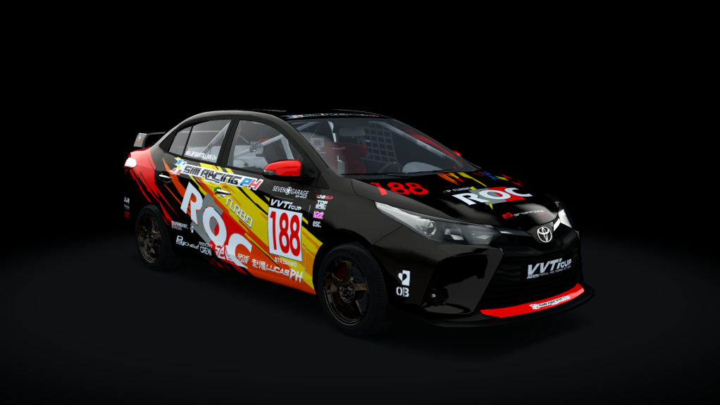 Toyota Vios - SRPH VVT-i Cup 2022, skin #188 J.P. Santillan