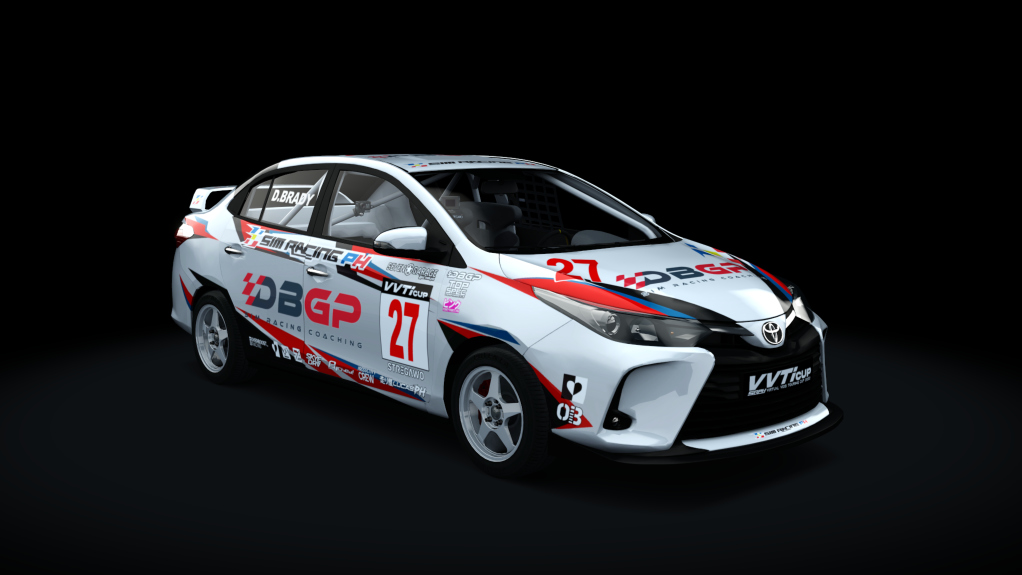 Toyota Vios - SRPH VVT-i Cup 2022, skin #27 D.Brady