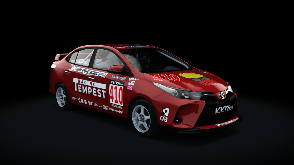 Toyota Vios - SRPH VVT-i Cup 2022, skin #301 L.A. Gimutao