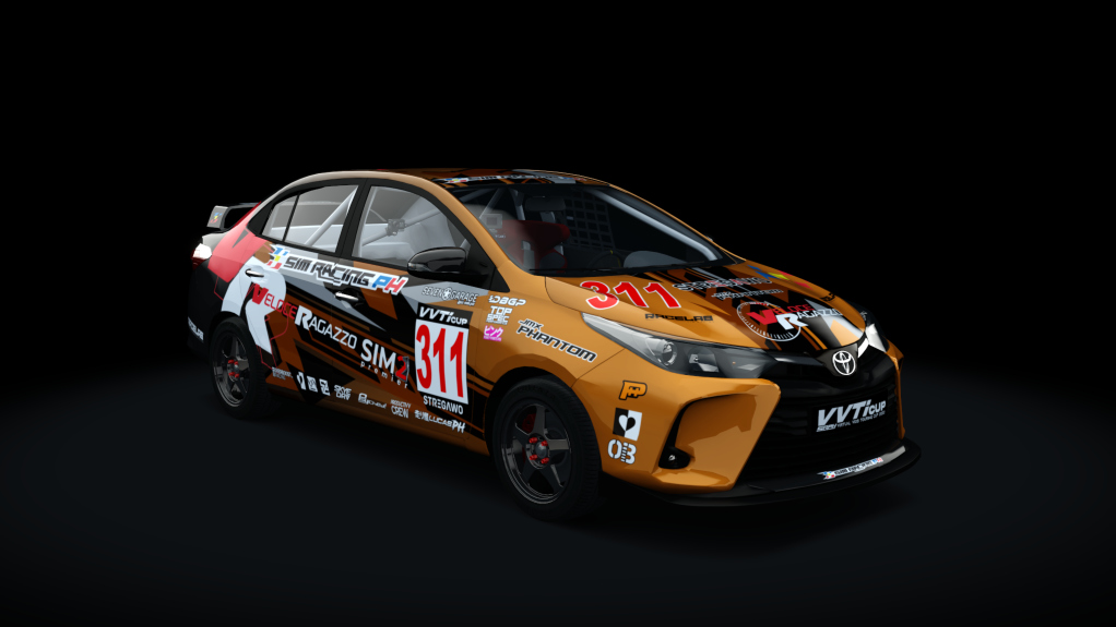 Toyota Vios - SRPH VVT-i Cup 2022, skin #311 R. Reyes