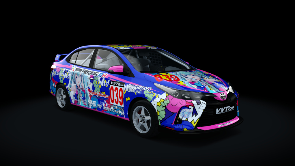 Toyota Vios - SRPH VVT-i Cup 2022, skin #39 H. Magalong