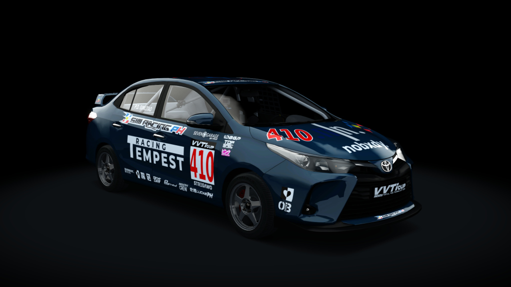 Toyota Vios - SRPH VVT-i Cup 2022, skin #410 P.D. Gimutao