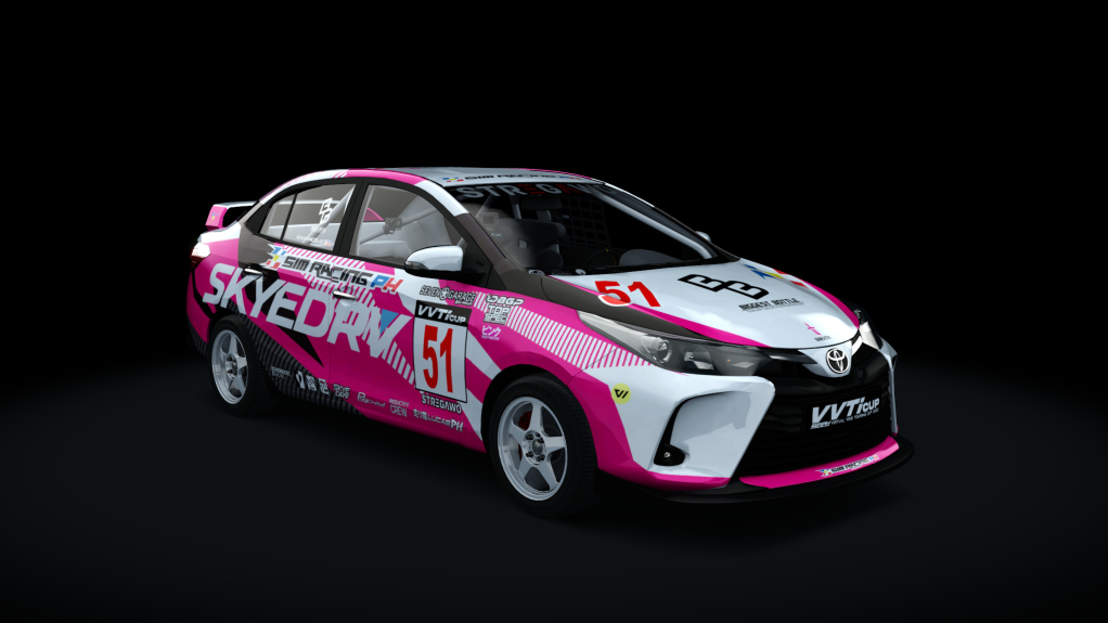 Toyota Vios - SRPH VVT-i Cup 2022, skin #51 R. Nicolas